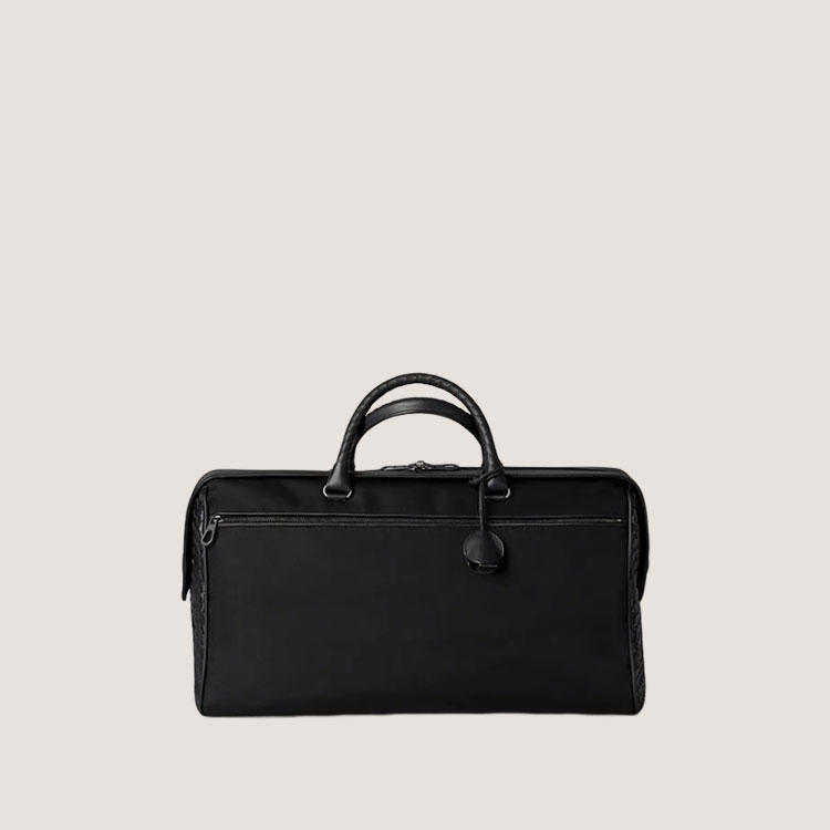 보테가베네타 네로 하이 테크 캔버스 더플백