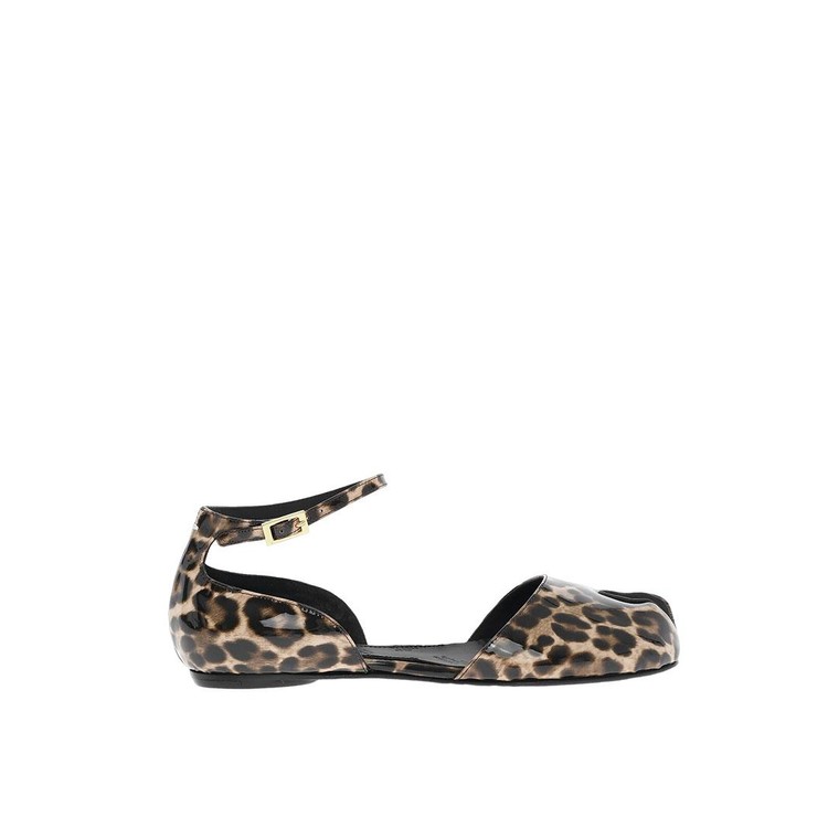 메종마르지엘라 애니멀 레더 앵클스트랩 샌들