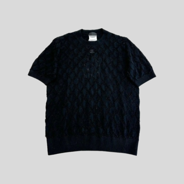 샤넬 다이아몬드 패턴 반팔(2color)