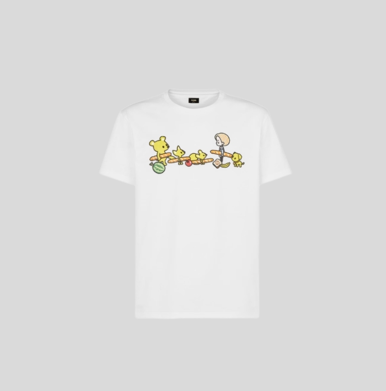 펜디 실비아 앤 더 바게트 티셔츠