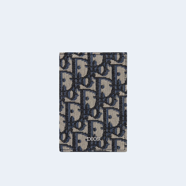 디올 오블리크 플랩 남성 반지갑