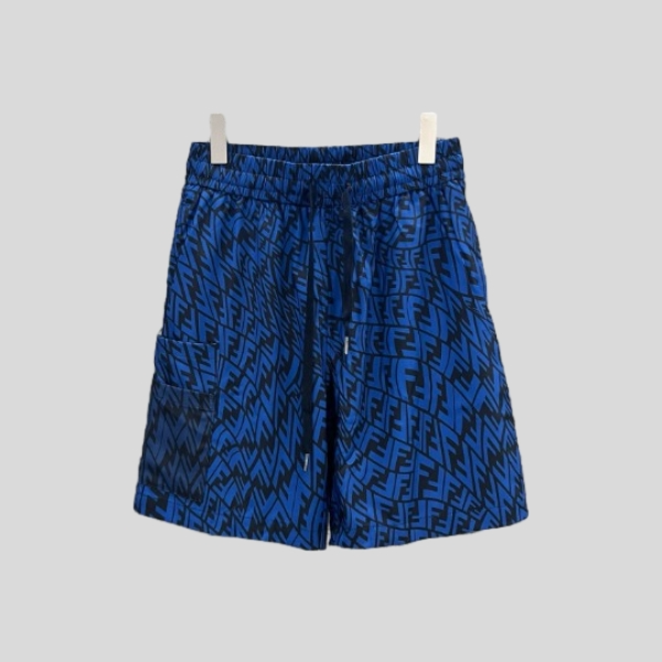 펜디 더블 FFLOGO 프린트 비치 팬츠