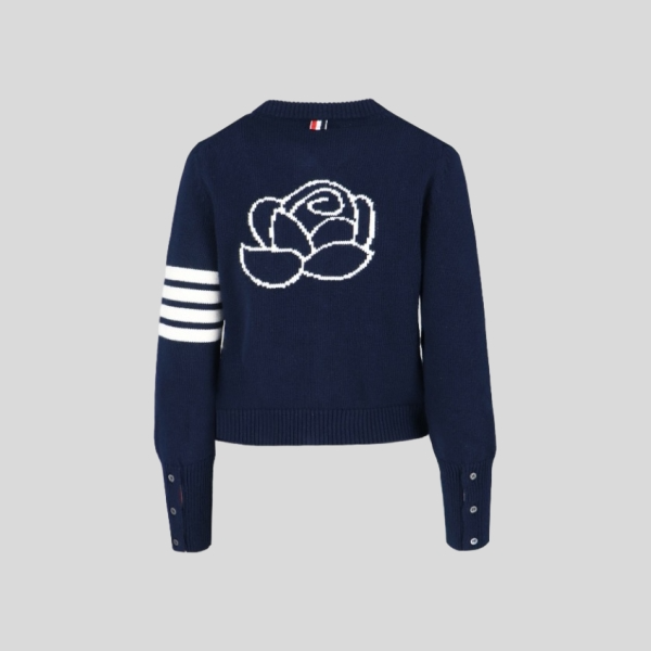 톰브라운 로즈 가디건