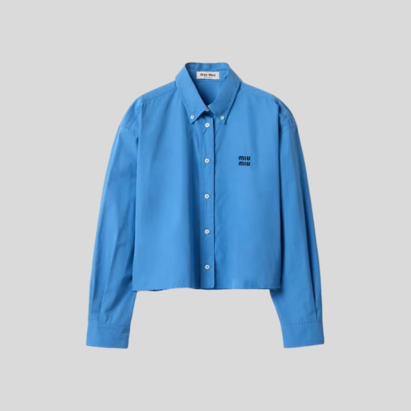 미우미우 포플린 셔츠(2color)
