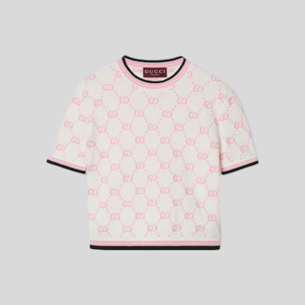 구찌 로고 니트 반팔