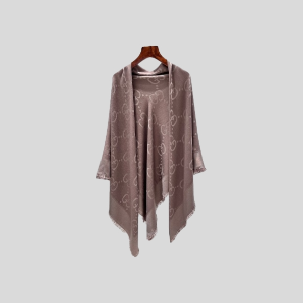 구찌 GG 자카드 실크 울 숄