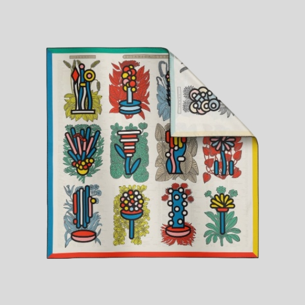 에르메스 양면 스카프 화이트