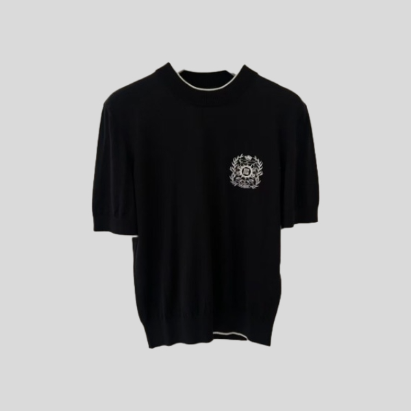 발망 로고 장식 니트 탑(2color)