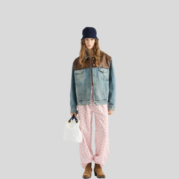 프라다 플로럴 프린트 바티스트 팬츠