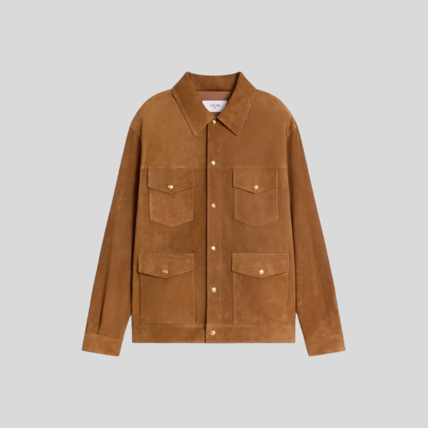 셀린느 스웨이드 롱 웨스턴 자켓