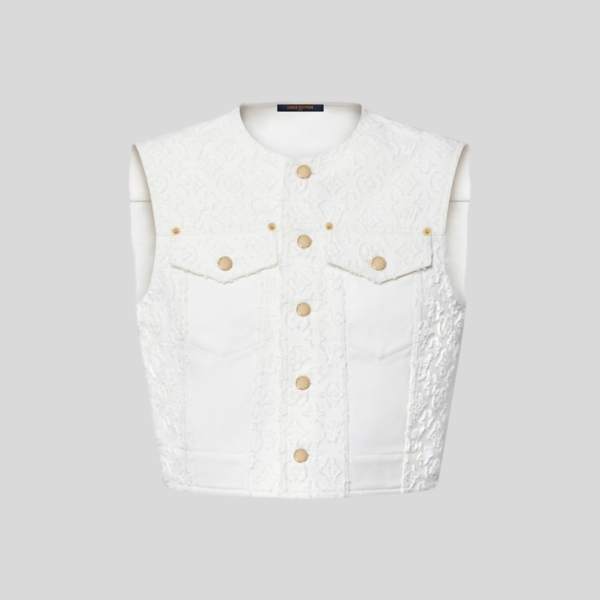 루이비통 슬리브리스 모노그램 데님 자켓