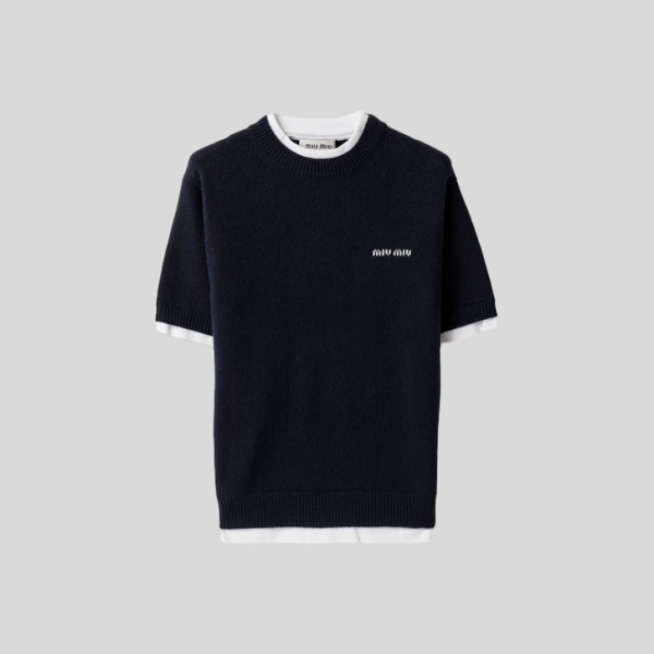 미우미우 캐시미어 크루넥 스웨터