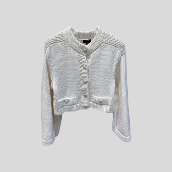 샤넬 카멜리아 니트 가디건