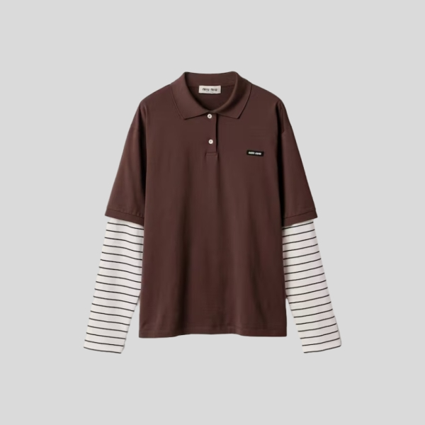 미우미우 저지 폴로 셔츠