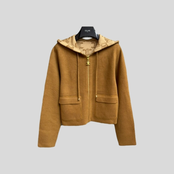 셀린느 양면 후드 집업