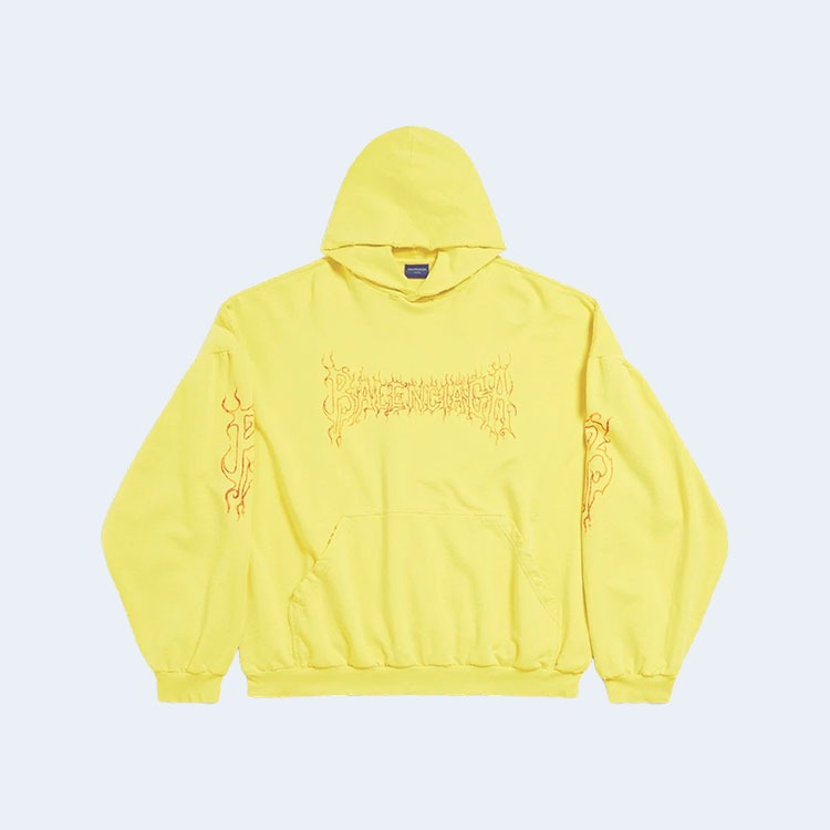 발렌시아가 다크웨이브 오버사이즈 후드 옐로우