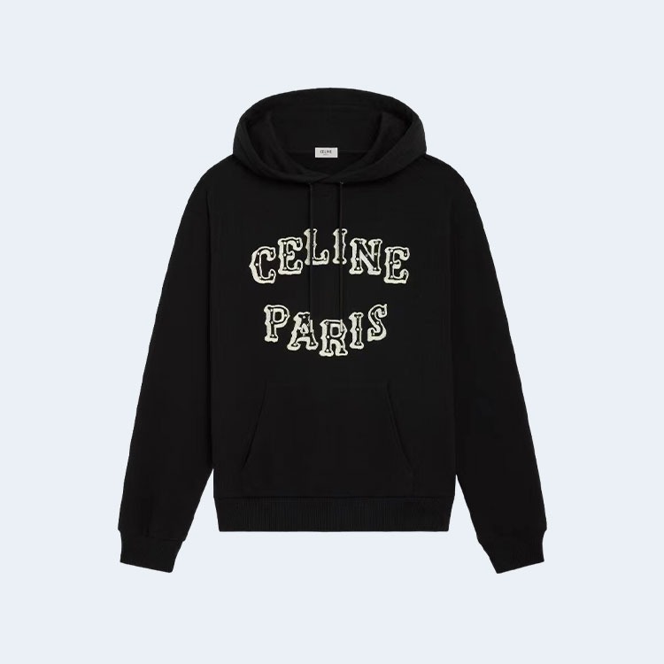 셀린느 파리스 로고 후드티