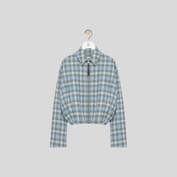 로에베 체크 자켓