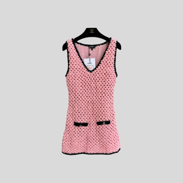 샤넬 우븐 베스트 드레스