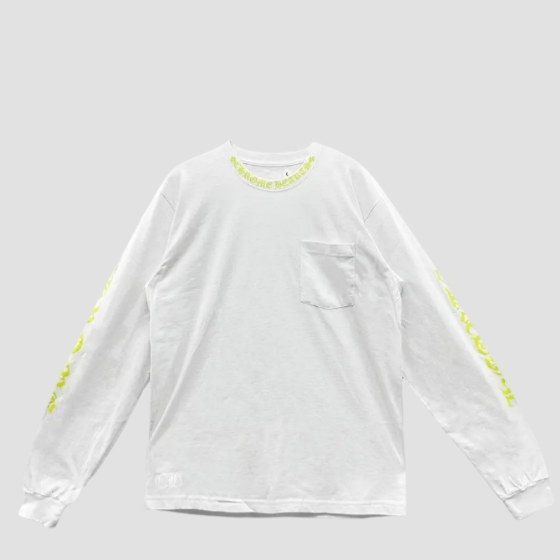 크롬하츠 넥 스크립트 롱 슬리브