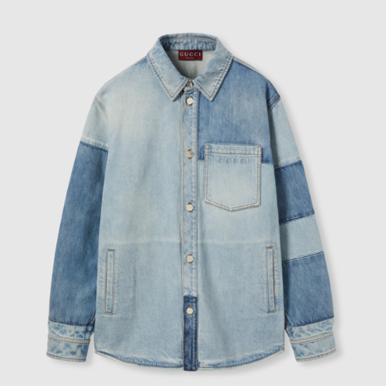 구찌 코튼 데님 셔츠
