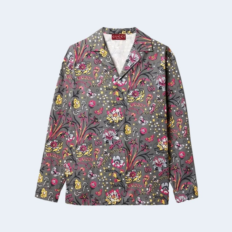 구찌 플로럴 펑크 프린트 셔츠