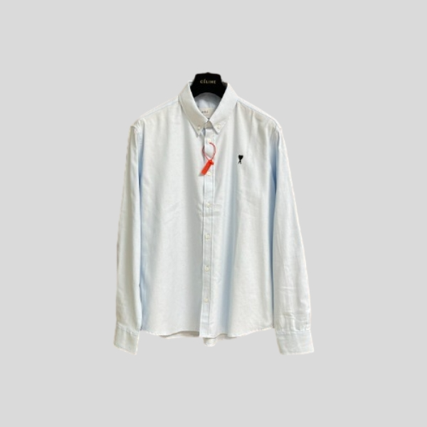 아미 자수 긴팔 셔츠