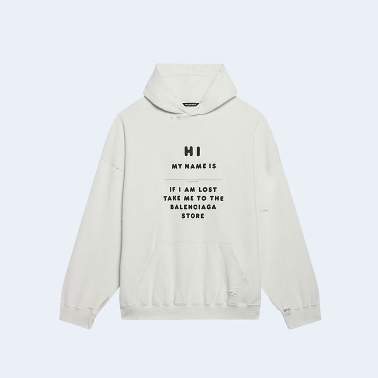 발렌시아가 하이 마이 네임 이즈 후디