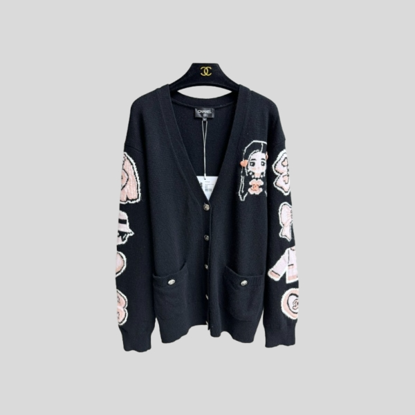 샤넬 카툰 가디건