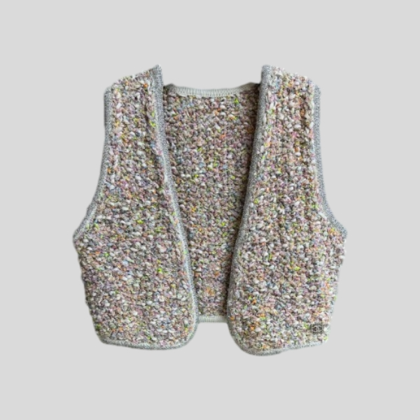 샤넬 라인스톤 브레이디드 베스트