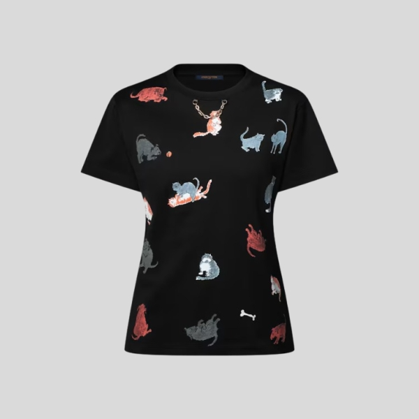 루이비통 고양이와 강아지 티셔츠