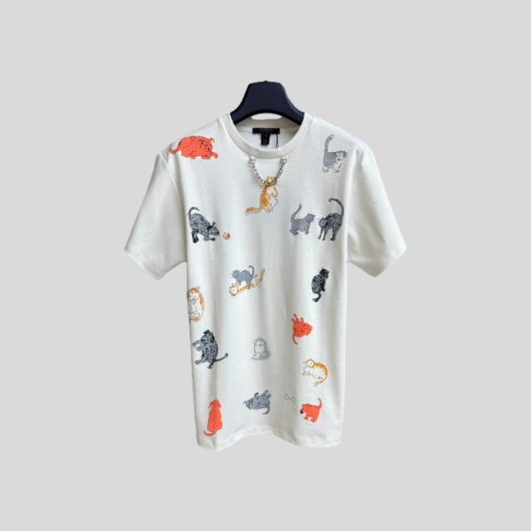 루이비통 고양이와 강아지 티셔츠