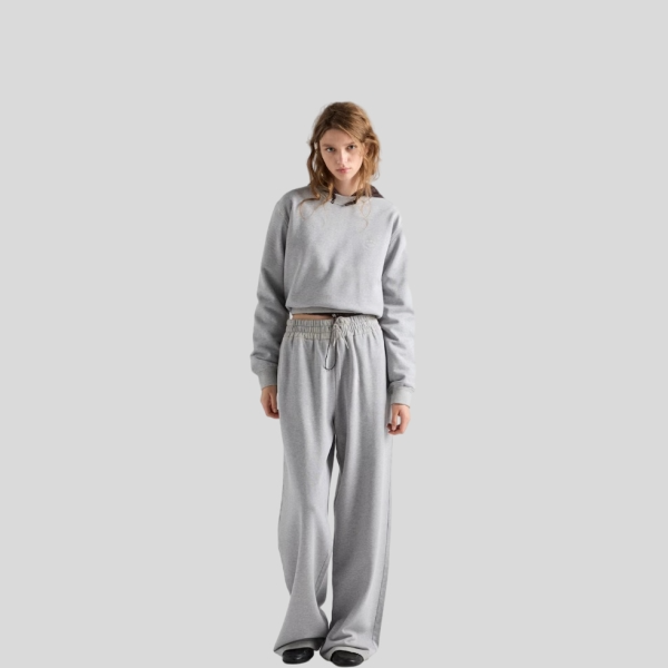 프라다 코튼 크루넥 스웨터, 조거 팬츠