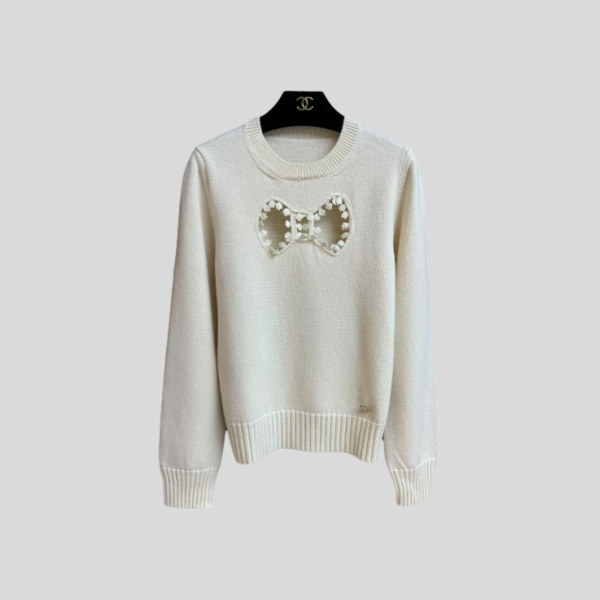 샤넬 리본 스웨터