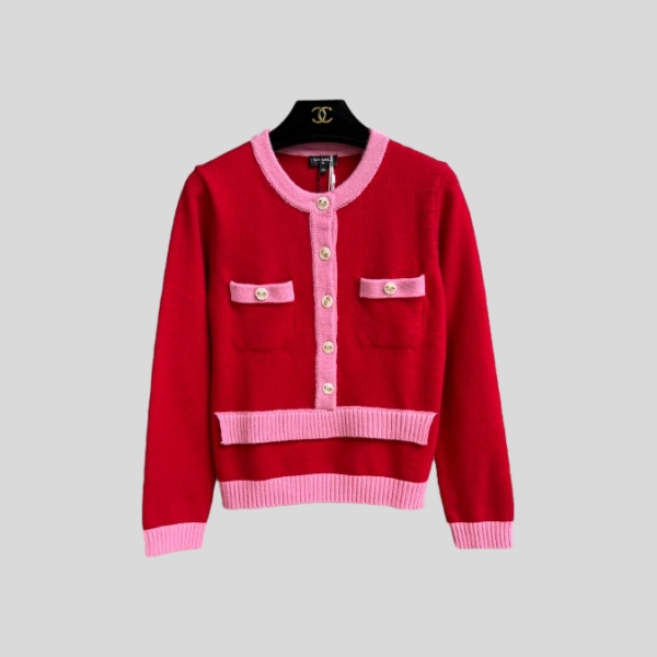 샤넬 페이크 투피스 스웨터