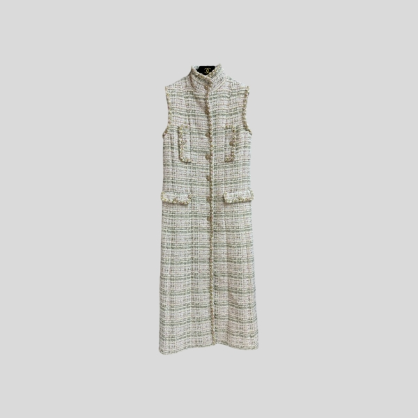 샤넬 실크 베스트 드레스