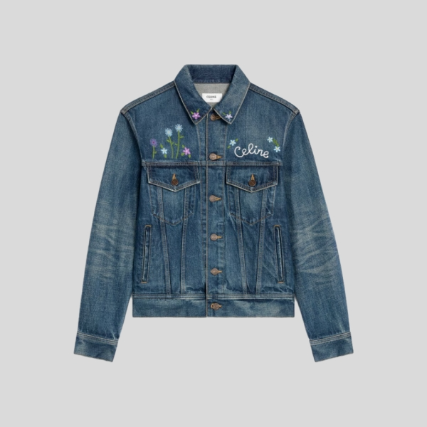 셀린느 자수 트러커 자켓