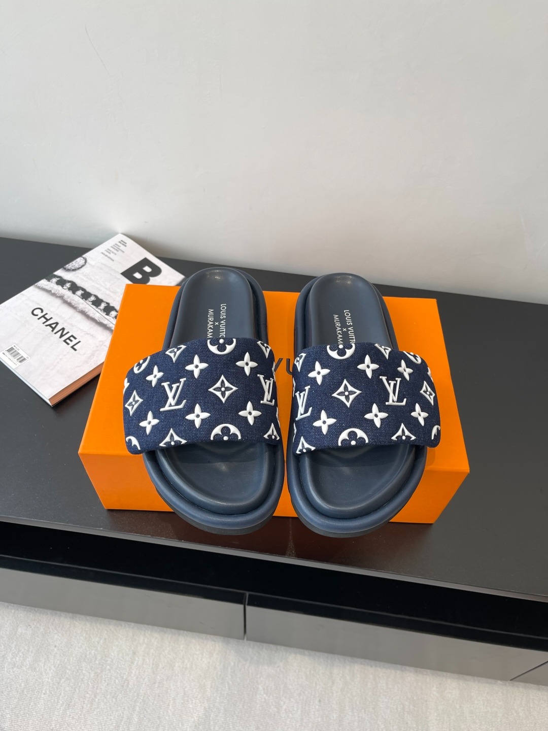 루이비통 25ss 모노그램 점보 플랫폼 뮬샌들