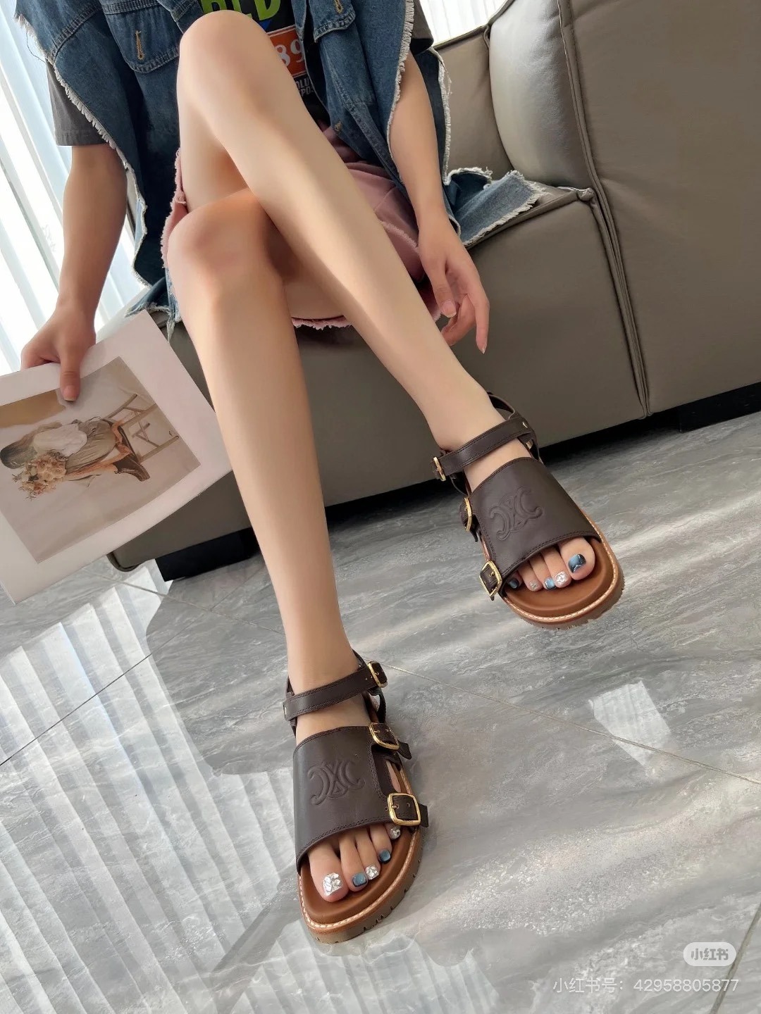 셀린느 뉴 빈티지 샌들