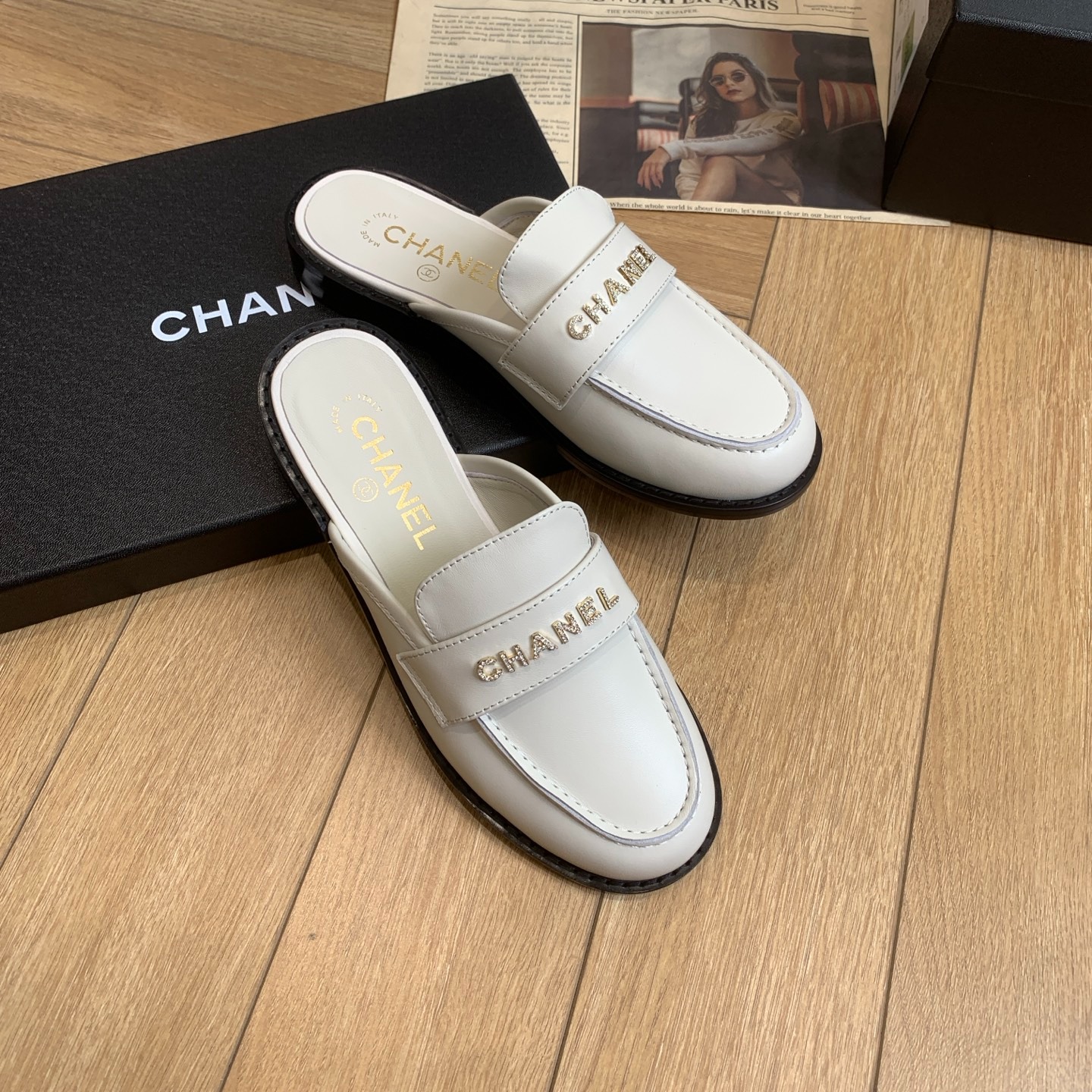 샤넬 25 봄여름 신상 로퍼 세미 슬리퍼