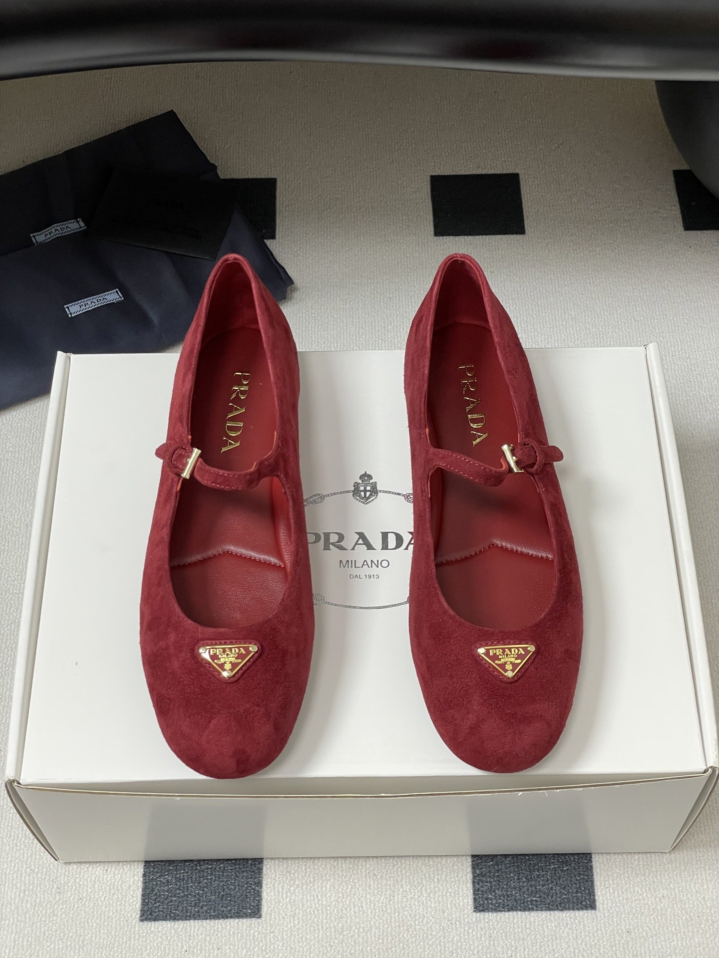 프라다 25S 신상 메리제인 발레 단화
