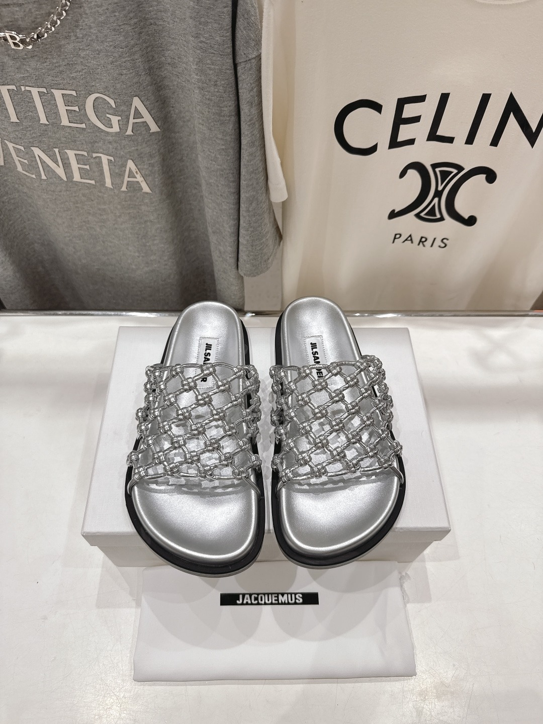 질*더 25ss 최신 짜임 비치 플랫슈즈