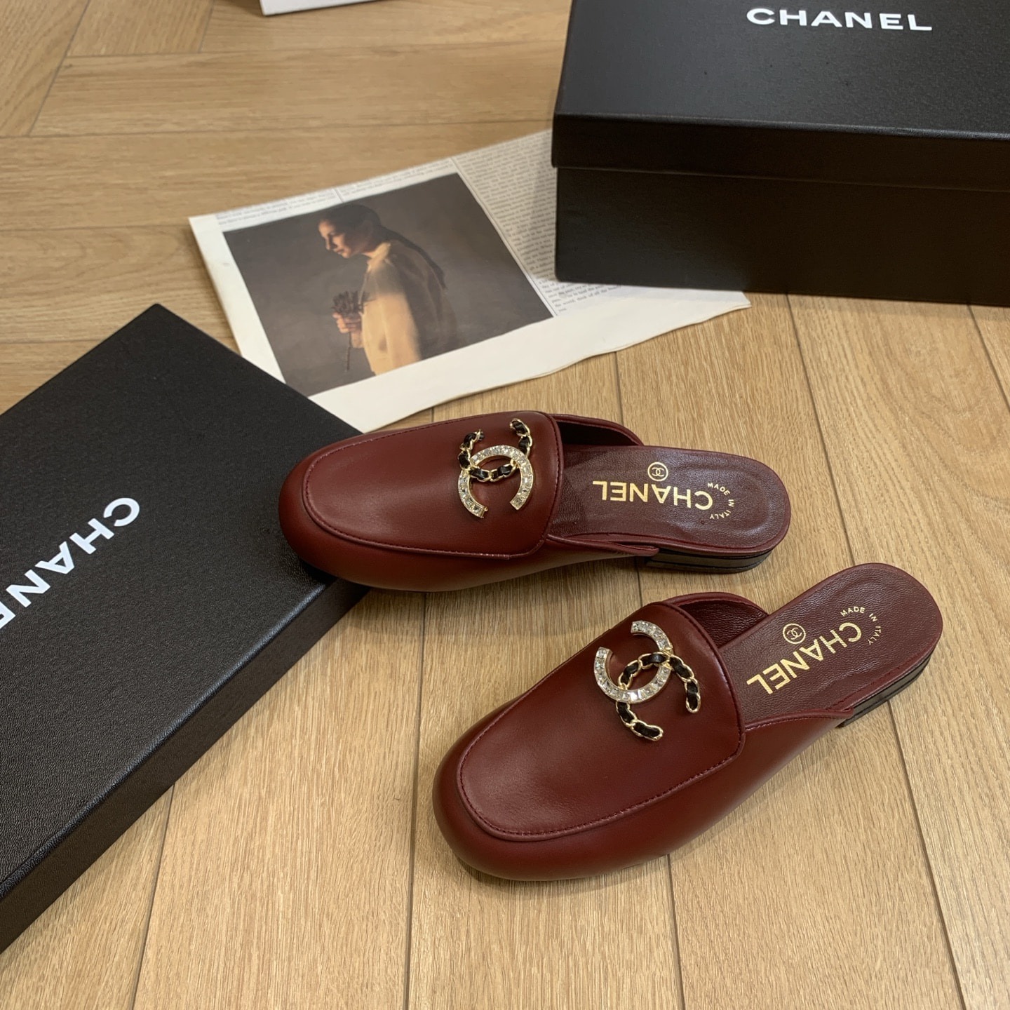 샤넬 25 신상 통굽 로퍼 슬리퍼