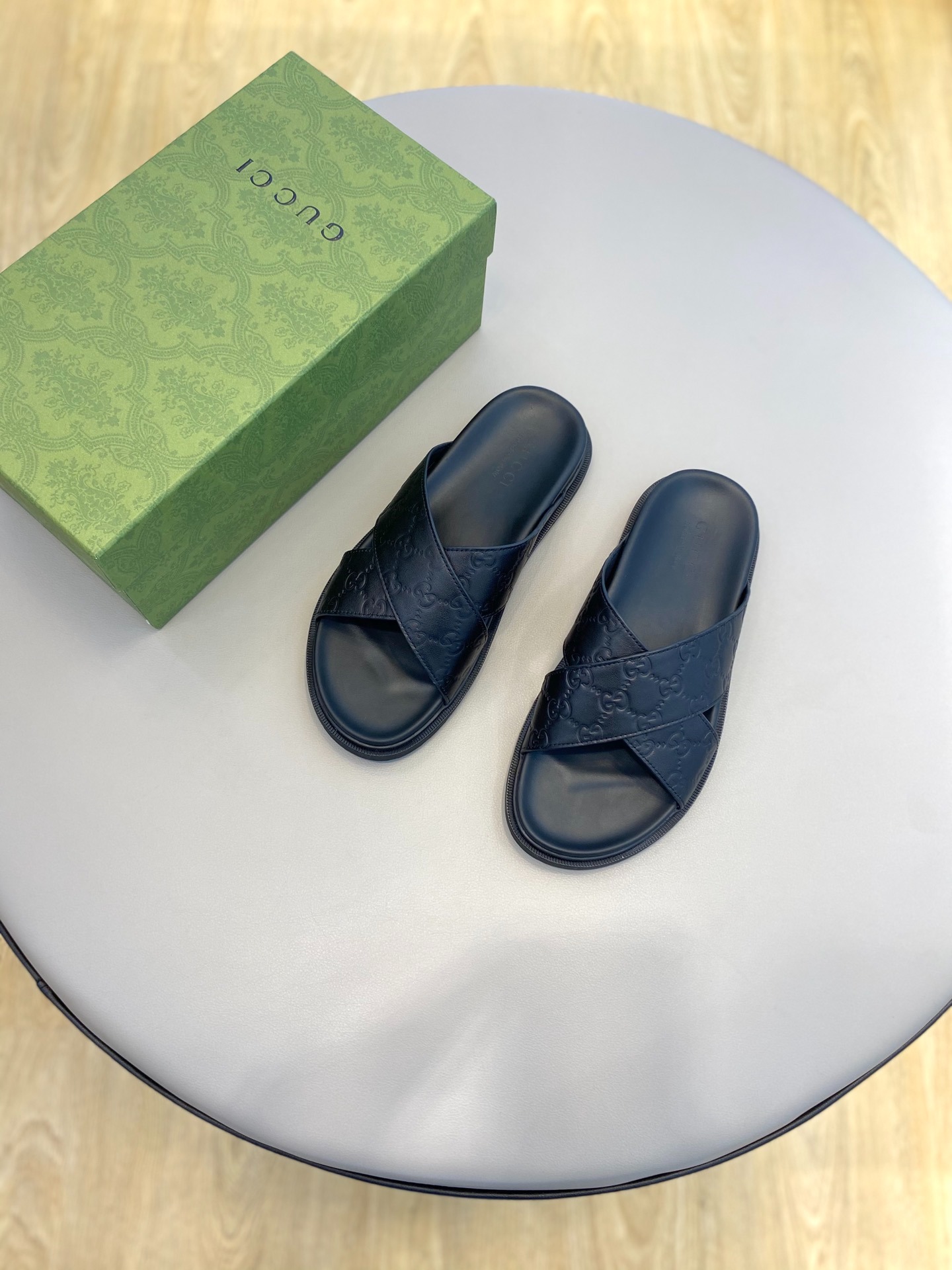 구찌 고급 남성 여름 슬리퍼