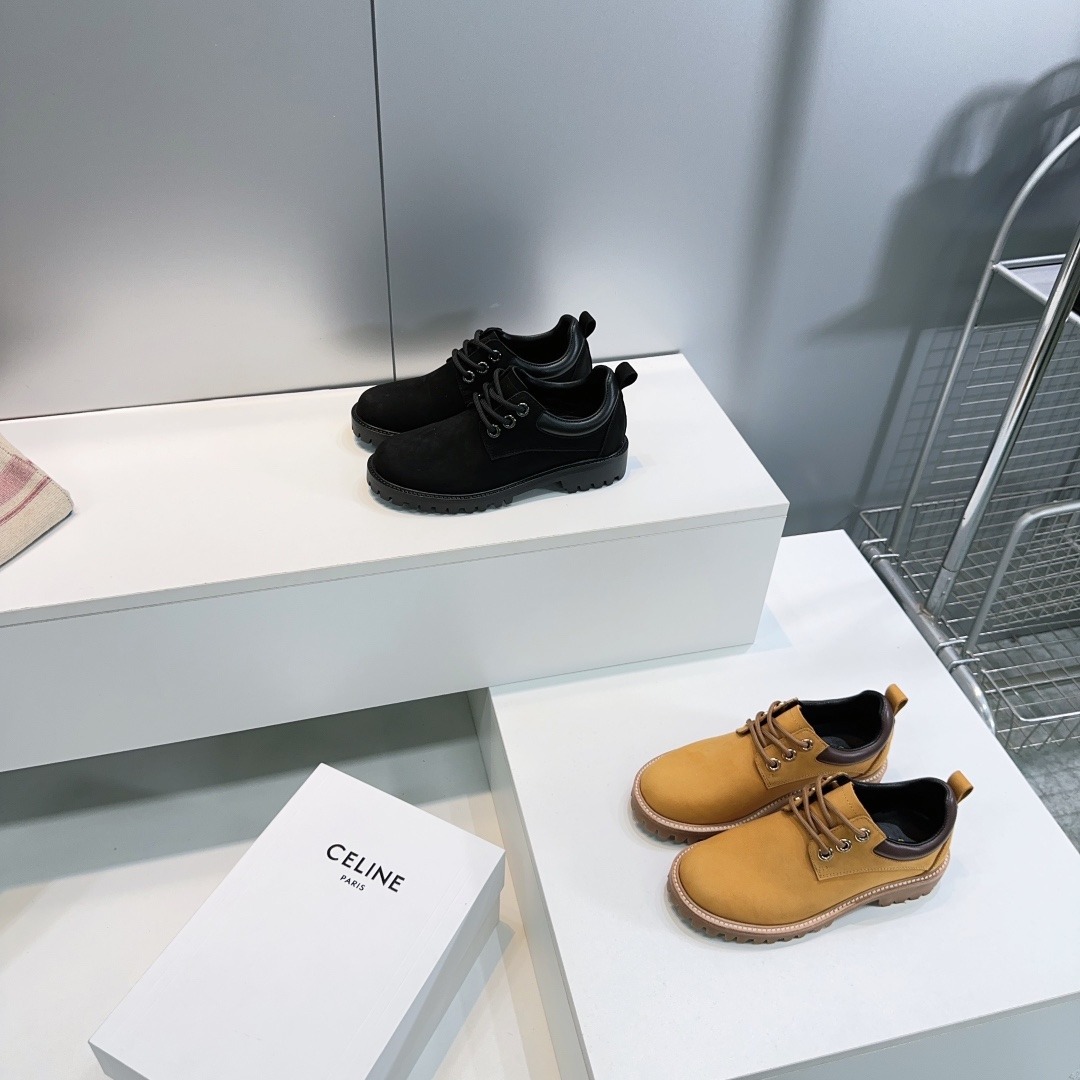 셀린느 25ss 가을/겨울 신상 커플 통굽 스트랩 로퍼