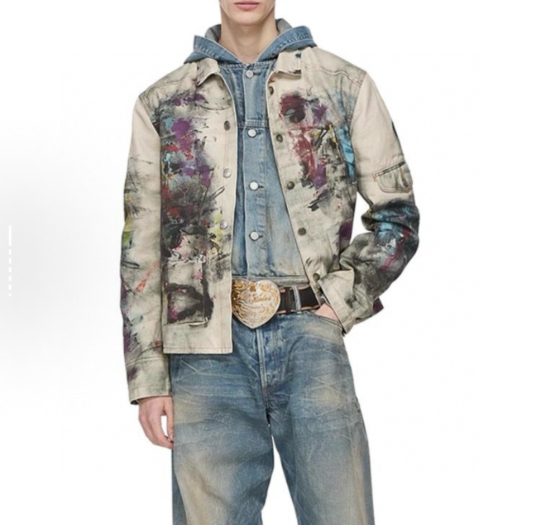 아*네스튜디오 25ss 신상 잉크젯 점퍼