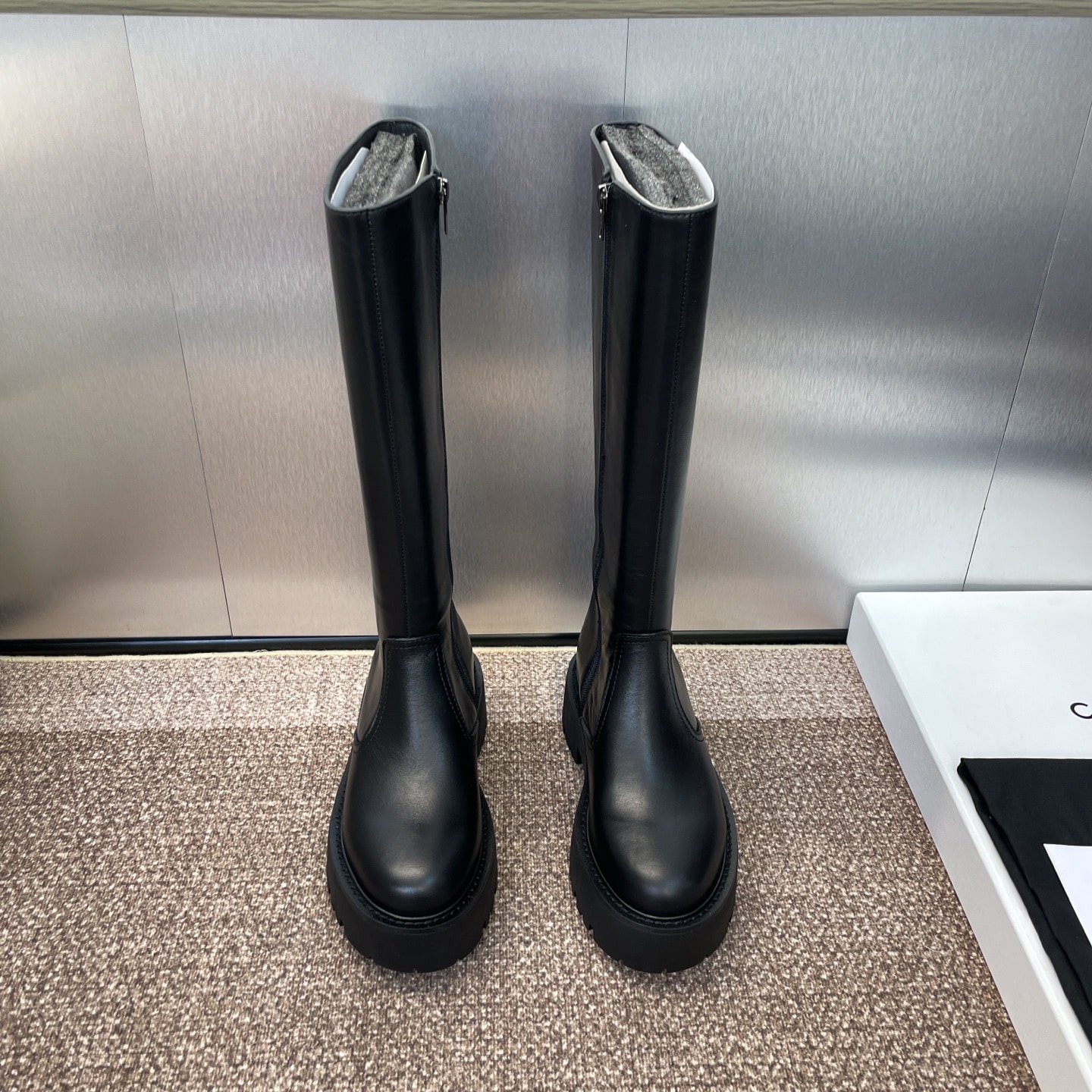 셀린느 25 신상 사이드지퍼 롱부츠