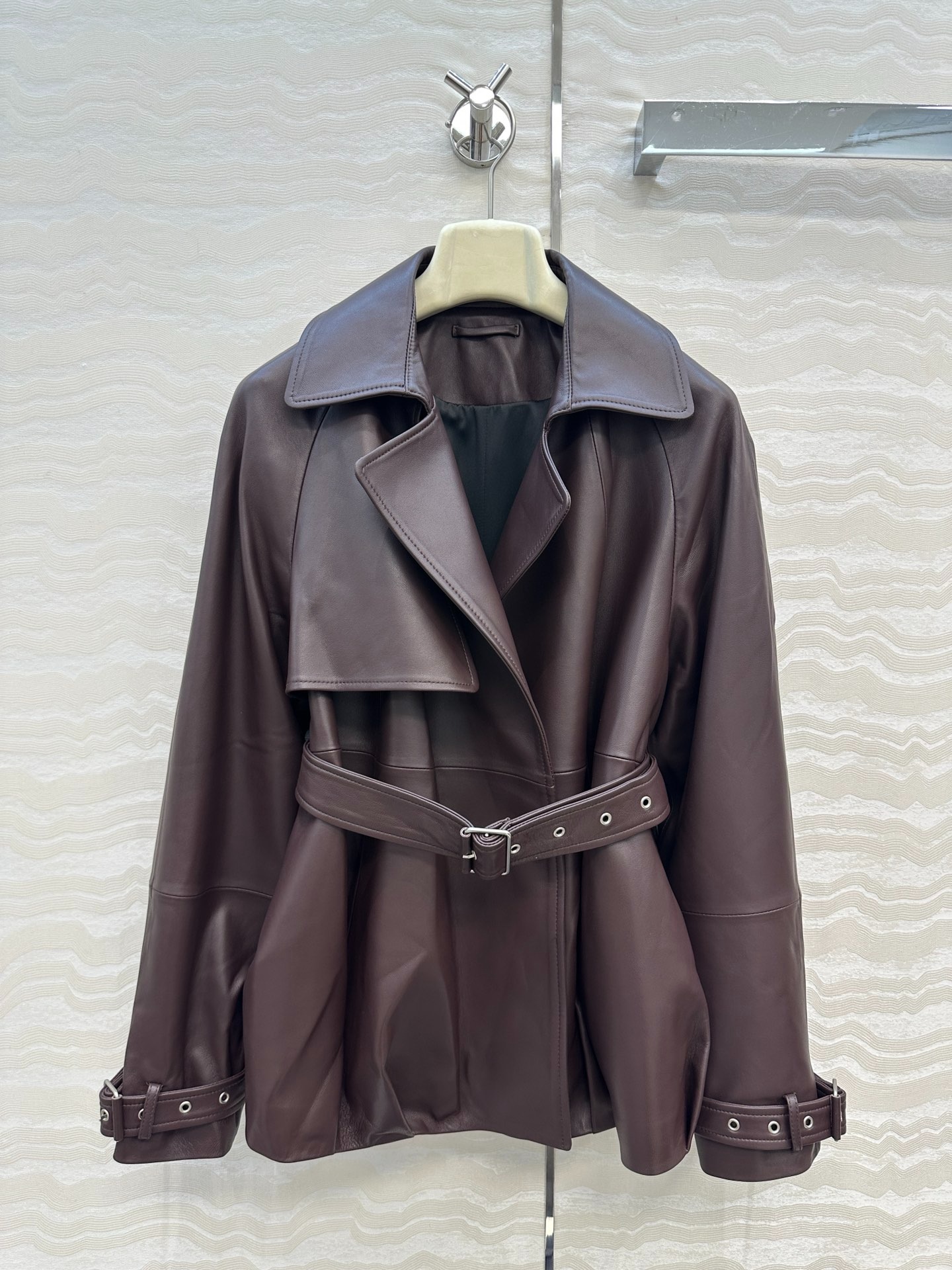 로에베 빈티지 모던 재킷 가죽 코트