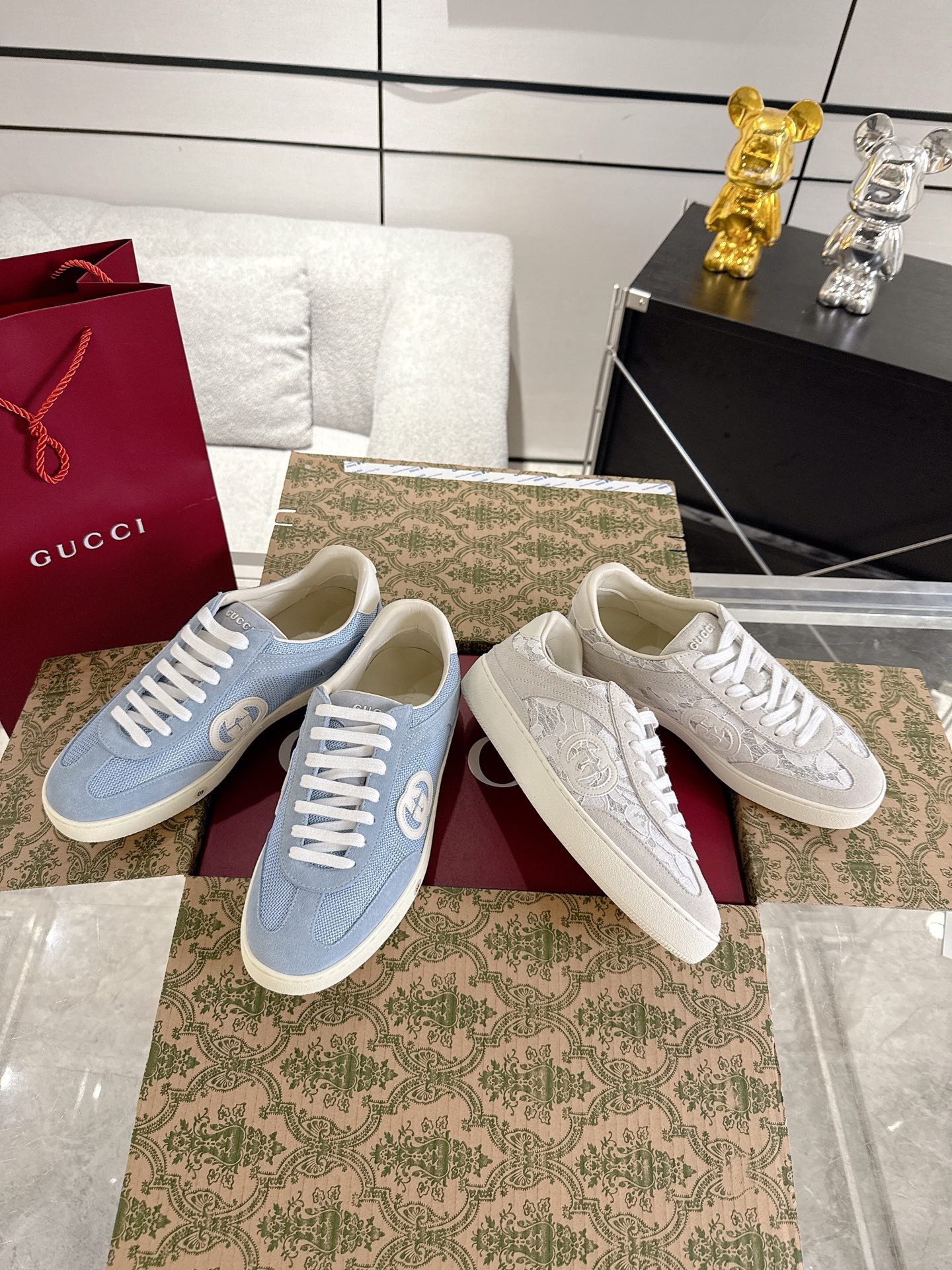 구찌 맥80 커플 운동화