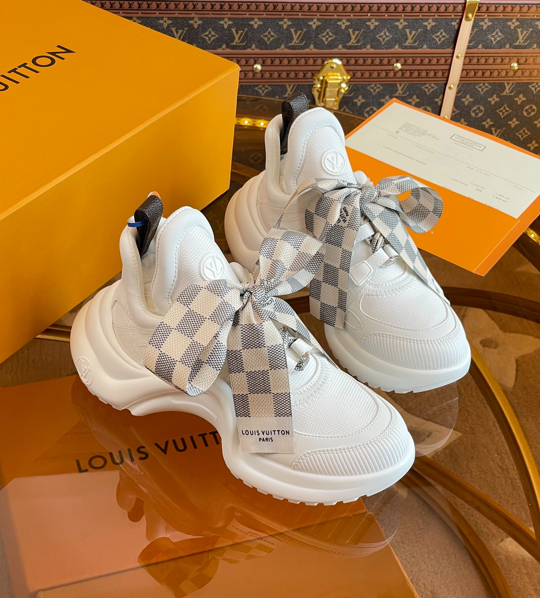 루이비통 Archlight 스카프 스니커즈